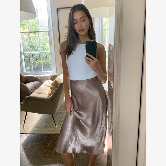 Aritzia Dresses & Skirts - Babaton Slip Midi Skirt